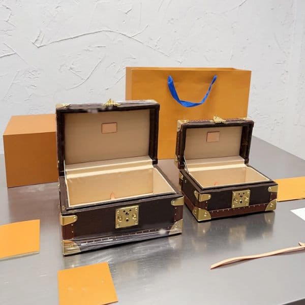 Designer Bags Boxes Leather Box 8 Mens Watch Organizer Jewelry storage box fashion womens Rings Tray Cosmetic case bag 24 cm