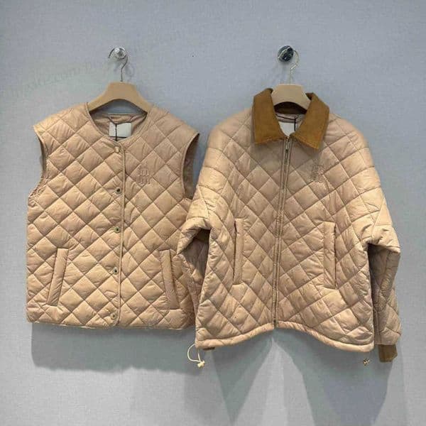 Women's Down Jackets luxury Parkas Coats autumn and winter new style diamond grid lapel thin loose western-style top jacket down jacket for women