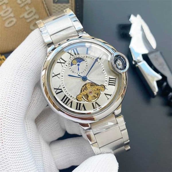 Designer's new style watch Watch New Balloon Mens Ceramic Bezel Classic 42MM Luxury Automatic Mechanical Movement men tank