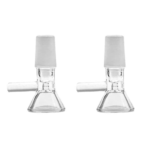 Glass Bowl Tobacco And Herb Dry Bowl Slide For Glass Bong And Pipes 14mm 18mm Male Glass Bowl With Handle