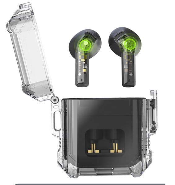 X3 esports gaming headset Transparent capsule ENC call noise cancelling wireless TWS Bluetooth headset