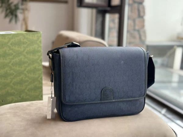 Crossbody Messenger Bag Flap Briefcase Bags Genuine Leather Silver Hardware Designer Men Crossbody Bags Unisex Handbags Purse handbags