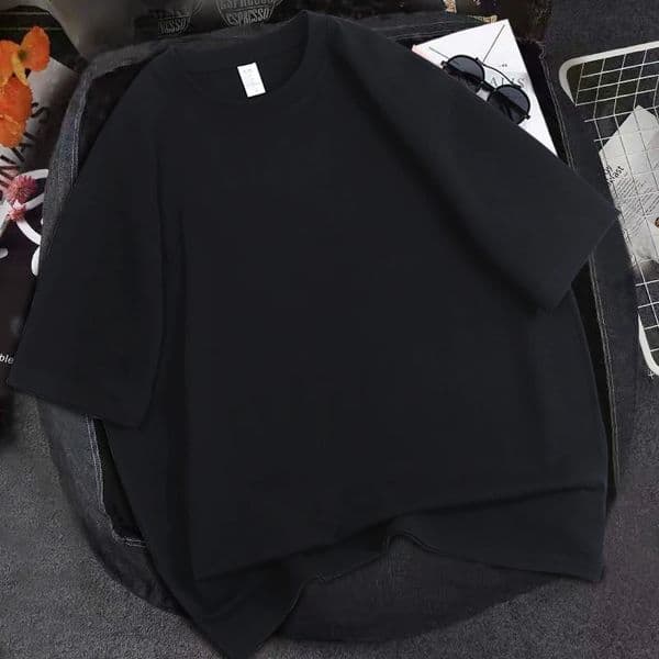 Oversized Men T Shirt 100 Cotton O Neck Basic Women Plain Shirt Short Sleeve High Quality Top Tee Off White Solid Clothing 18f