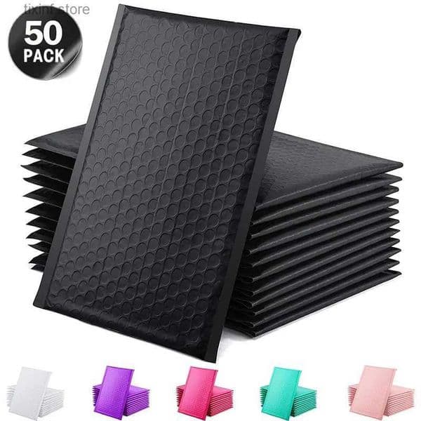 2026 Other Disposable Plastic Products 50Pcs Black Padded Mailing Envelopes Mailer Poly For Packaging Self Seal Shipping Bag Bubble Padding Green T Free Shippin