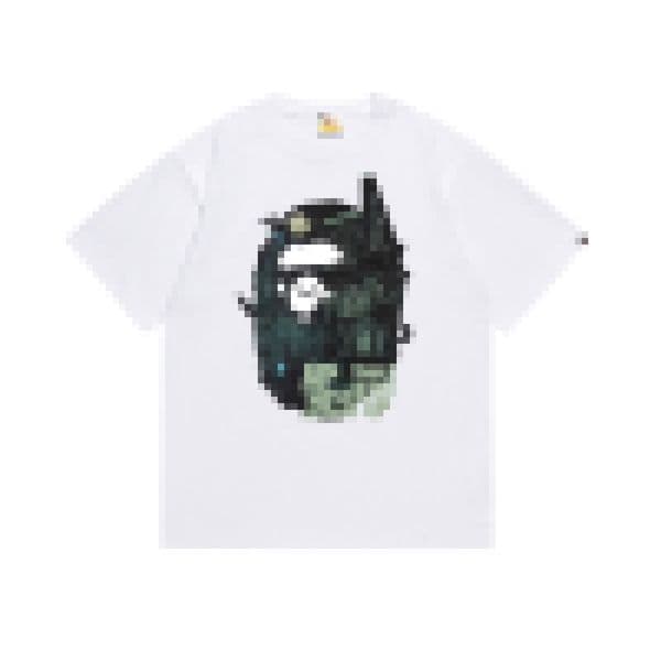 Graffiti Camouflage Graphic Tee Oversized Printed Round Neck Tee Top Designer Shirt Hip Hop Streetwear Unisex Clothes Bathing App Tshirt 40E
