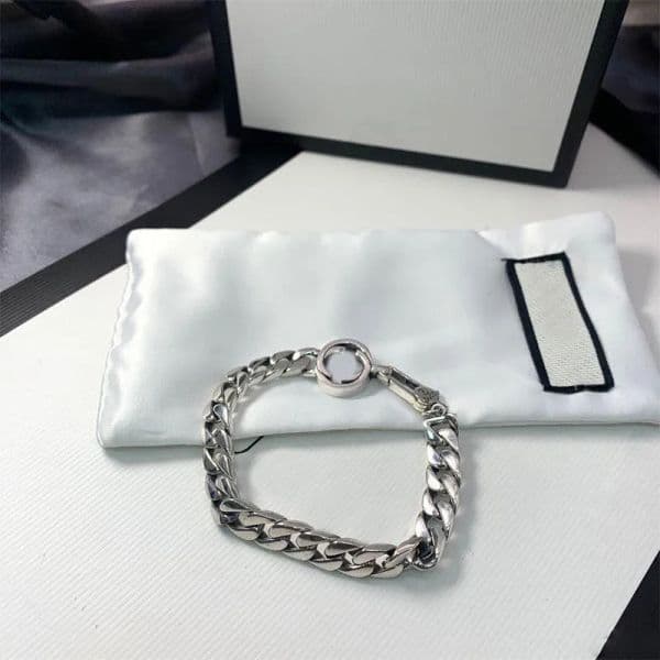 Unisex Designer Bracelets 925 Sterling Silver Bracelet Luxury Cool Boy G Fashion Mens Women Men Chain Gift Couple Bracelets 243132BF