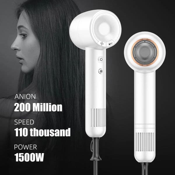 LINDAIYU Leafless Hair Dryer High Speed Hairdryer Negative Ion Hair Care Powerful Quick Dry Constant Anion 220V Home Professinal240227
