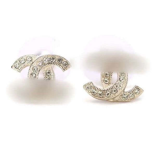 Silver earrings Stud Fashion stud earrings woman Luxury designer earring multi colors c letter jewelry women 18k diamond Wedding Gifts luxury jewelry