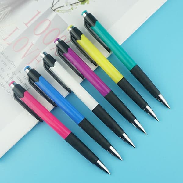 Colorful Ballpoint Pen Custom LOGO Press Capacitive Sensor Writing Tablet Computers Touch Two In One Suitable Learning Office 1.0 Mm Black Ink Z140