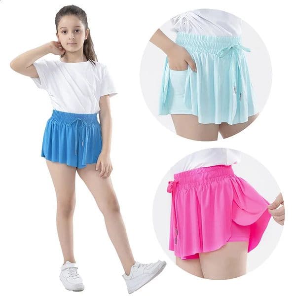 Designer 2026 Baby Childrens Shorts Running Tennis Short baby For Kids Girls Skirt-Shorts Trouser Teenager Pocket Sports Pants Clothing Free Shipping Free Shi