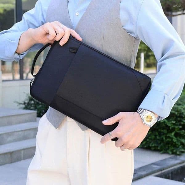 Briefcases Handbag OX Cloth Tablet PC Bags Carry Case Office Document Pouch Laptop Protective Bag Men Business Package