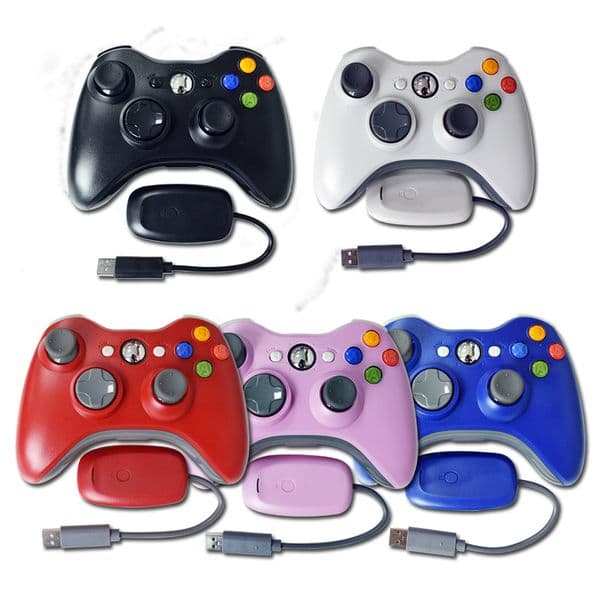 DHCP By Sea Shipping For Microsoft Xbox 360 2.4G Wireless Game Gamepad Golden Camouflage Joystick Double Shock Controller With Retail Box