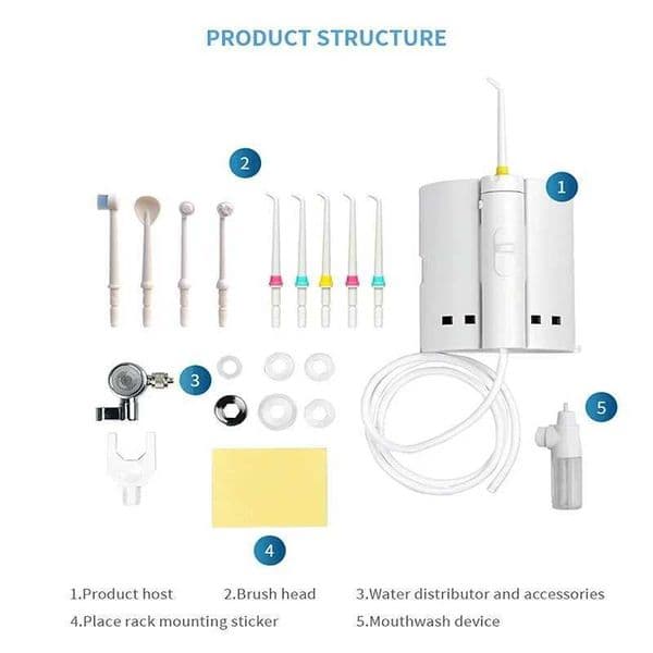 Oral Irrigators A new type of water spout oral irrigator portable 10 head dental braces for rinsing teeth dental braces hydrotherapy oral cleanser J0318