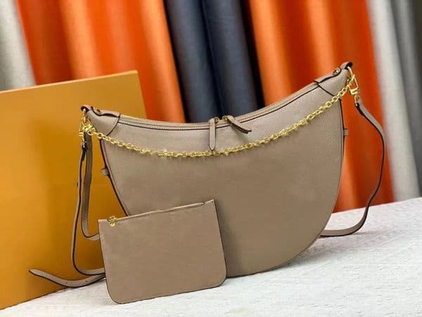 NEW Fashion Classic Loop bag handbag Women Leather Half Moon Handbags Womens crossbody VINTAGE Clutch Tote Shoulder embossing Messenger bags