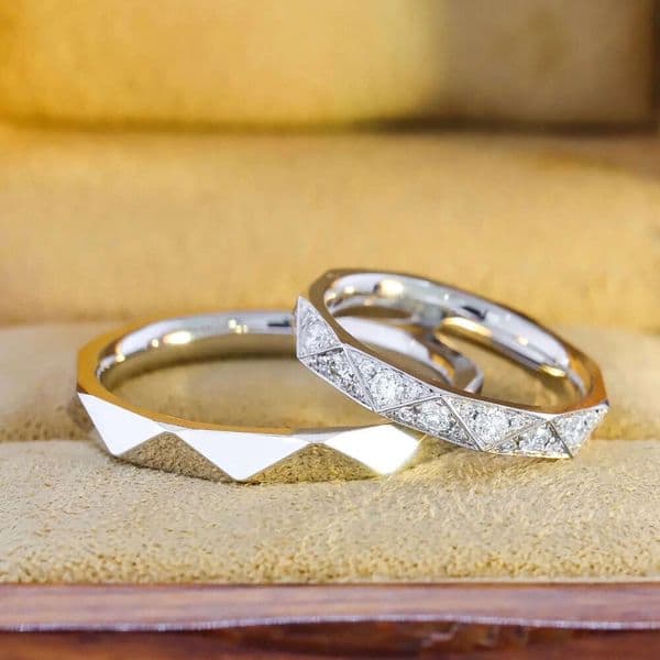 Fashion Accessories Couple Ring Engagement Accessories S925 Sterling Silver Diamond Womens Exquisite Gift high-quality Luxury