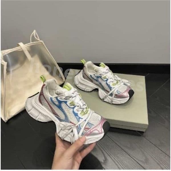Mens womens Trainers 3xl sneakers women Casual Shoes Paris Fashion Runway mesh comfortable nylon increase making couple sneakers Size 36-45 H20
