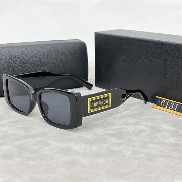 Designer Mens Sunglasses Fashion Womens Sunglasses Oversize Frame Square Luxury Letters Glasses Polarized Sun Glass Goggle Travel Outdoor Eyeglasses UV400