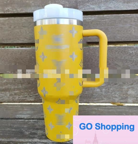 All-match Large Capacity Second Generation 40Oz Handle Cup Large Capacity Large Ice Cup 304 Stainless Steel Car Protection