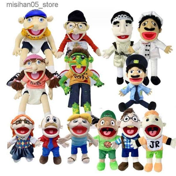 Plush Dolls Jeffy Hand Puppet Toy Jeffys Zombie Boy Puppet Brinquedo Kawaii Stuffed Animal Jeffy Puppet Familys True Sml Doll Birthday Gift Q240322L260420