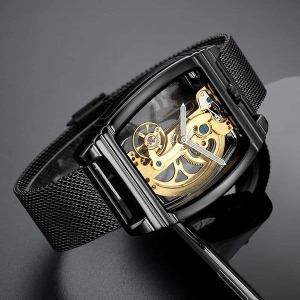 Exhibition Brochure for Designer Men's Flywheel Bridge Mechanical Watch Manual Mechanical Watch J55 293 Meters