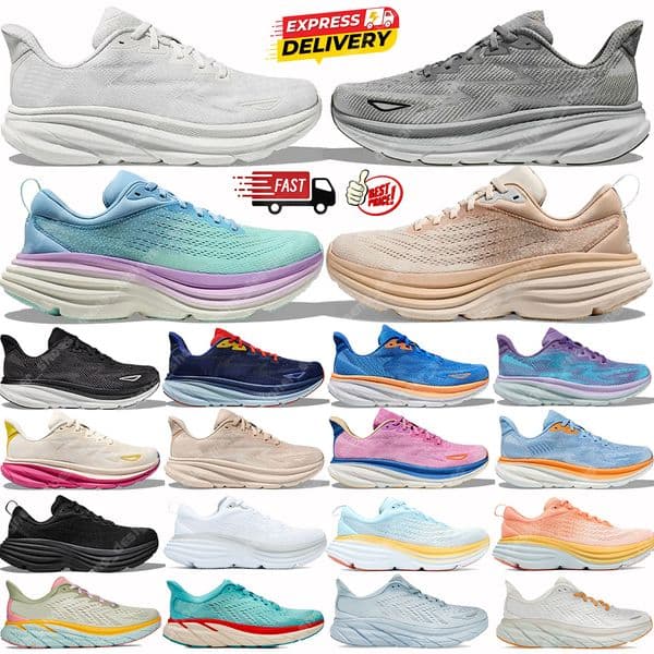 Hokawomen Hokamen 10 Womens Mens Men women running shoes triple black white fog pink Clifton 9 Bondi 8 fashion trainers outdoor designer sneakers