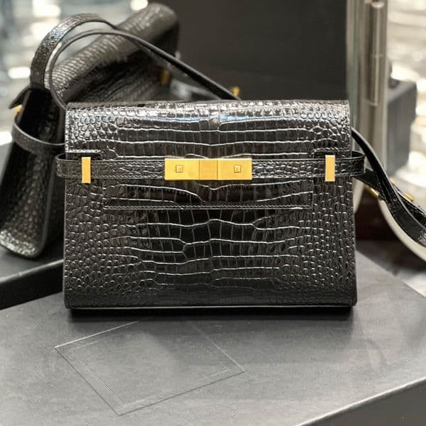 new 10A manhattan mini crossbody bag designer bag luxury designer genuine leather magnetic clip buckle closure shoulder bag leather lining women clutch fashion