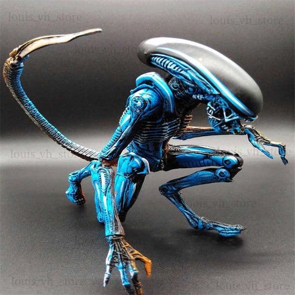 2026 New New Figures Blue Alien Xenomorph Figma Predator Ripley Action Figure NECA Model Toy Gift 18Cm T240325 Toy lxx