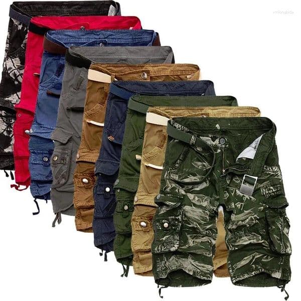 Men's Shorts Mens Military Cargo 2026 Brand Army Camouflage Tactical Men Cotton Loose Work Casual Short Pants Plus Size