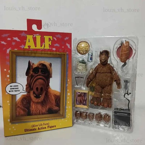 Action Toy Figures NECA Figure Ultimate Alien Life Form ALF Action Figure Oh Look! Someone With Taste Joint Movable Doll Birthday Present Toys L260604