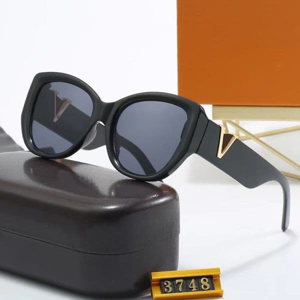 Designer Sunglass Fashion Classics Sunglasses Women Men Sun glass Print Goggle Adumbral 6 Color Option Eyeglasses With Box