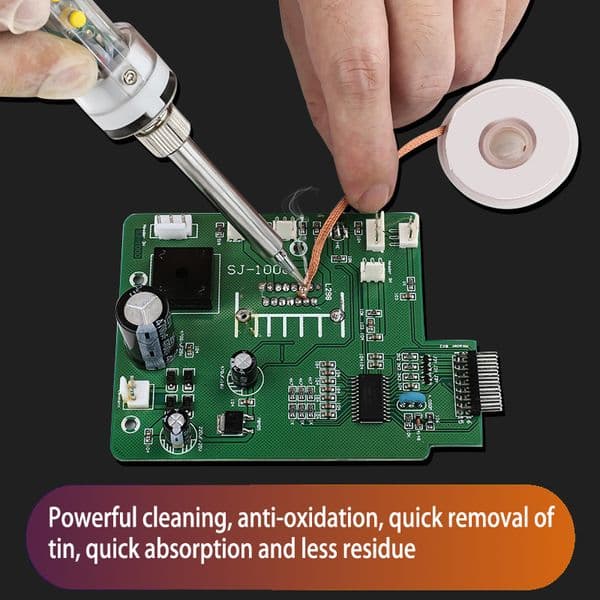 Bulk Office Supplies Wholesale Desoldering school Tape Copper Soldering Wick Tin Solder Removal Braid Welding Wire Repair Tool 1.5/2/2.5/3/3.5Mm NEW Free Ship