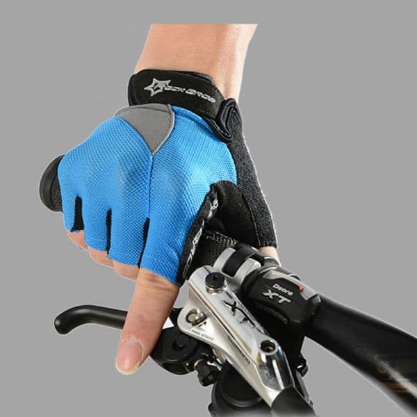 ROCKBROS Half Finger Bike Gloves SBR Shockproof Running Riding Sports Short Gloves new For Men Women 2025 MTB Road Cycling Bicycle Gloves
