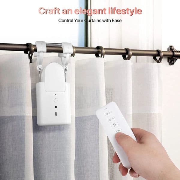 Tuya BT Intelligent Curtain Motor Electric Curtain Robot Automatic Opener No Wiring Support APP/Voice Remote Control Timer Setup