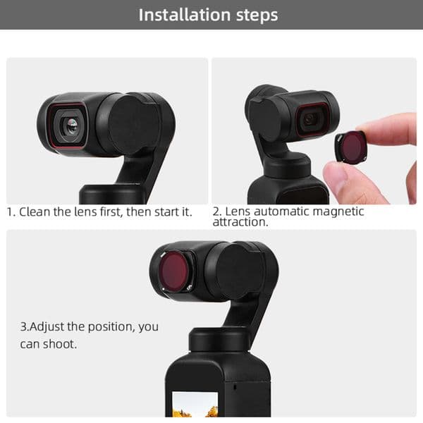 Filters For DJI Pocket 2 Filter UV CPL Filters Kit Osmo Shooting Pocket Handheld Gimbal Camera Lenses Accessories for DJI Pocket
