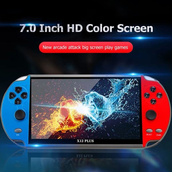 X12Plus/X12 Handheld Game Console 7/5.1 Inch HD Screen Portable Built-in 10000+ Audio Video Player Classic Play Free Games