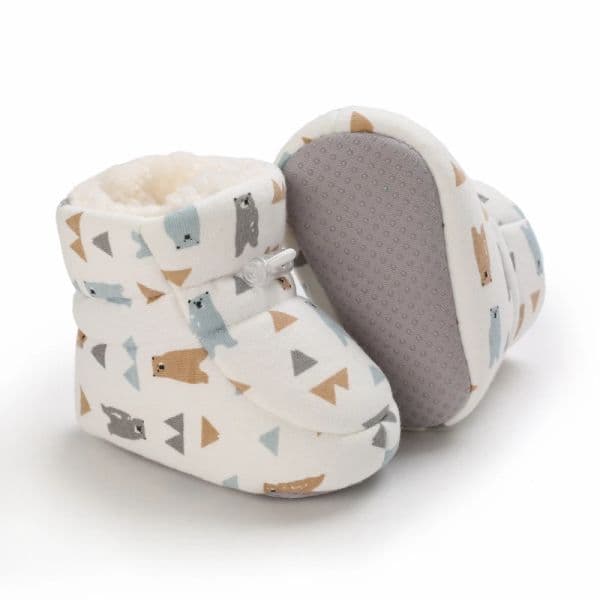 Snow Winter Baby Boots Multiple Colors Warm Fluff 2025 Balls Indoor Colloidal Particle Sole Infant Newborn Toddler Baby Shoes
