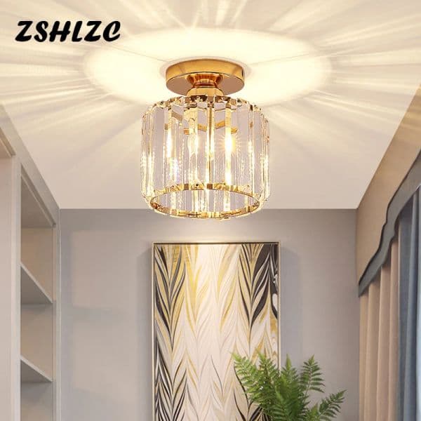 Led Modern Chandeliers 2025 Crystal Ceiling Lamp Aisle Corridor Light For Living Room Bedroom Dining Room Kitchen Chandelier Fixtures
