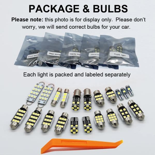 ZITWO Complete Car LED Bulb Interior Dome Map Reading Light Kit For Volvo V40 V50 V60 V70 V90 Footwell Courtesy Lamp Canbus