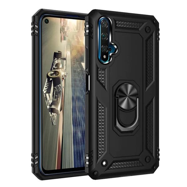 for Nova 5T Armor Shockproof Case for Nova 5 T Drop Protective Magnet Car Holder Ring Case Cover