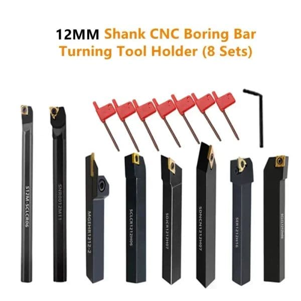 Intlshaft new 8MM 10MM 12MM 16MM CNC Lathe 2025 Turning Tool Holder Boring Bar with Applicable Inserts Wrenches Set for Turning Threading