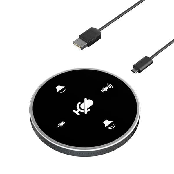 Desktop USB Conference Speakerphone Microphone Built-in Speaker 360° 2025 Omnidirectional PC Computer Condenser Mic new Plug & Play