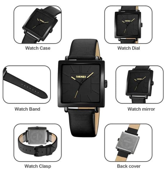 SKMEI 2025 2032 Women new Quartz Watch Leather Strap Waterproof Women's Clock Casual Simple Girl Wristwatch Reloj Hombre 1961 1620