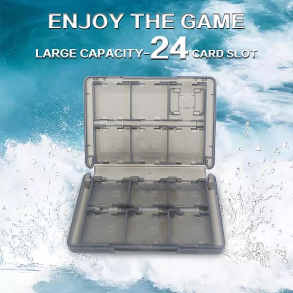 DATA FROG 24 In 1 Game Card Case For Nintendo 3DS Shockproof Hard Shell Storage Box Portable Holder Cover For Switch 2DS/DSL