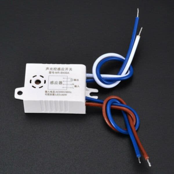 220V Module Detector Auto On Off Intelligent Sound Voice Sensor Light Switch Use In Corridor Bath Warehouse Stair Switch Acc