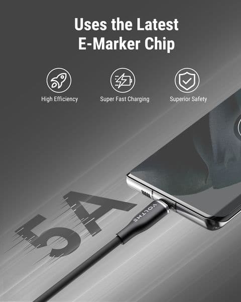 VOLTME USB Type C To USB C Cable 100W PD Fast Charging Charger 2025 Wire Cord Type-C USBC Cable For iPhone 15 Samsung Xiaomi Huawei