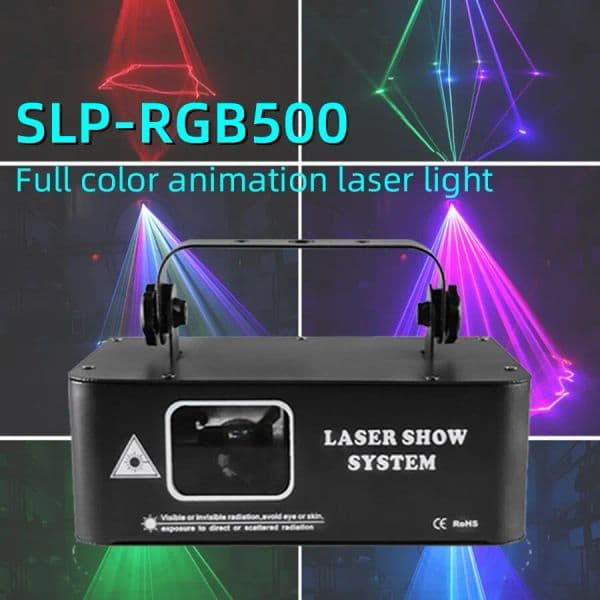 RGB Laser 500MW Beam Line Scanner Projector DMX Professional Disco DJ Wedding Party Bar Club Stage Light