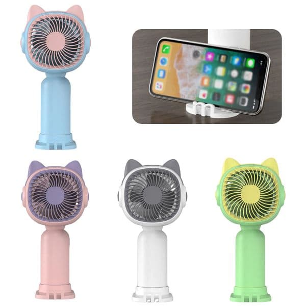 Handheld Small Fan Portable USB Charging Fan Phone Stand Making Fan Summer Outdoor Travel Small Fan Home Dormitory Office Fan