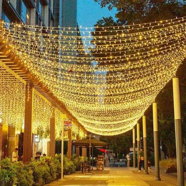 10M 20M 50M Outdoor LED String Lights Garland Waterproof new Fairy Light Holiday Lighting Christmas Wedding Party 2025 Garden Decoration