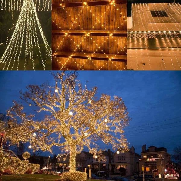 Solar Fairy Lights Outdoor new Solar Powered Garden Lights Outside 8 2025 Modes Waterproof Solar String Lights for Trees Party Christmas