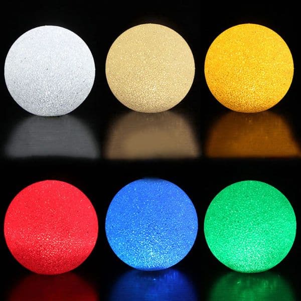8/10/12/14CM Creative Hand Holding Luminous Magic Crystal Ball Lamp Color Changing LED Night Light Party Festival Decoration